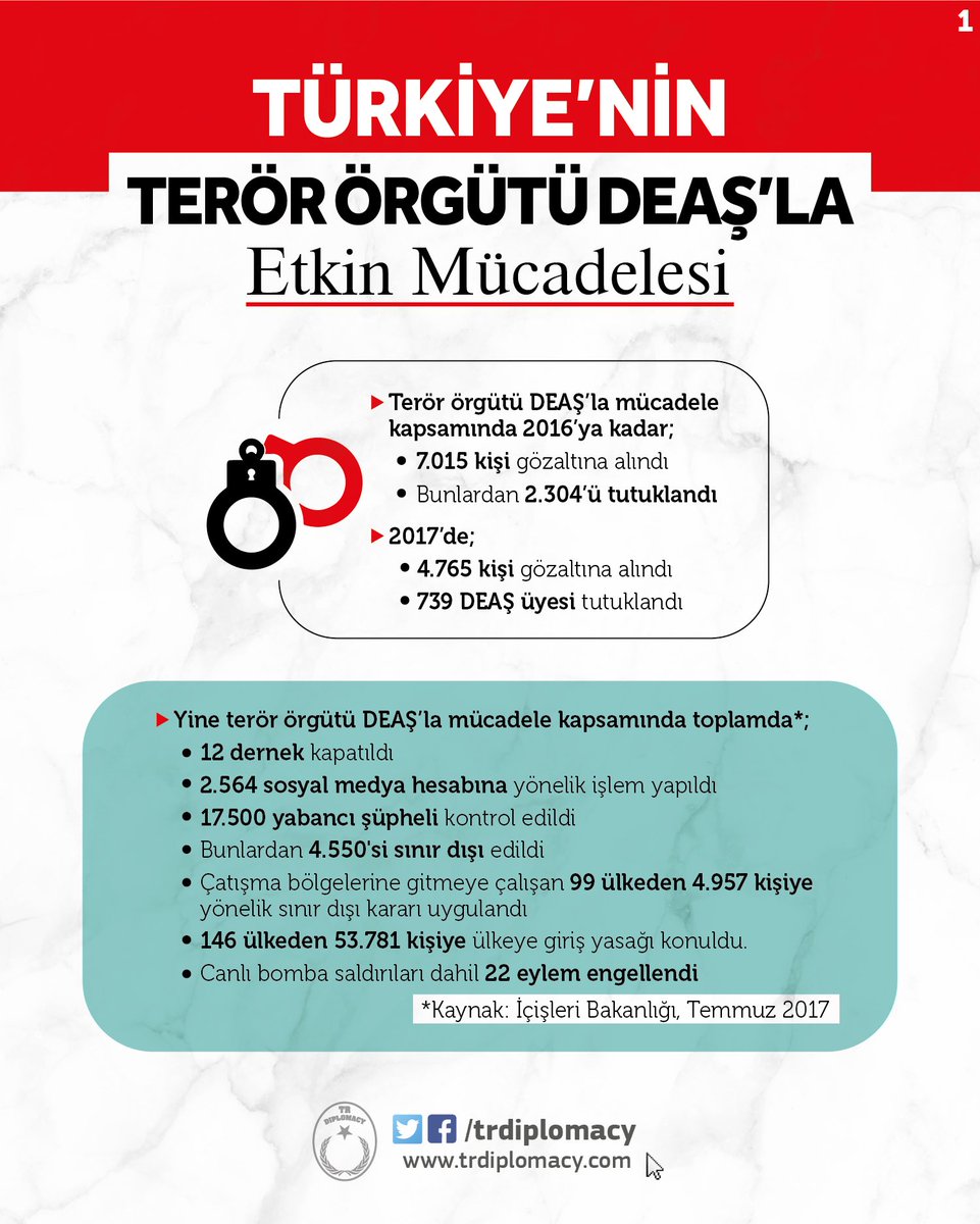 Türkiye'nin Terör Örgütü DEAŞ'la Etkin Mücadelesi