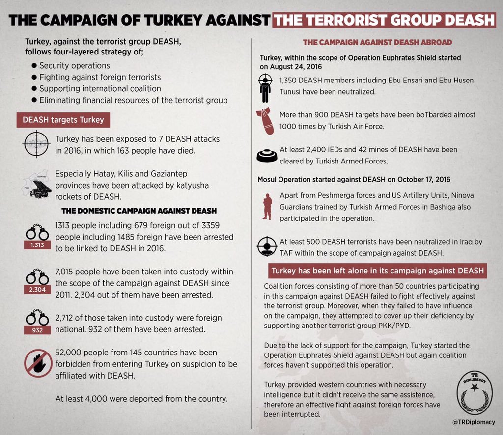 What has Turkey done so far in the campaign against DEASH?